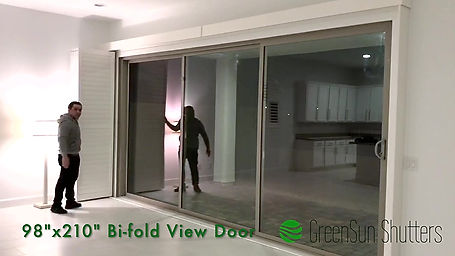 bi-fold view door